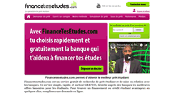 Desktop Screenshot of financetesetudes.com